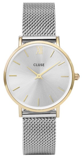 CLUSE Minuit Mesh Gold Silver CW0101203015