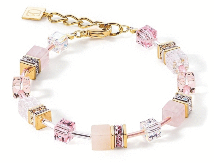 Coeur de Lion GeoCUBE® Iconic Precious bracelet light rose 4605/30-1920