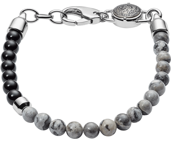DIESEL Bracelet with jasper and agate beads DX1061040