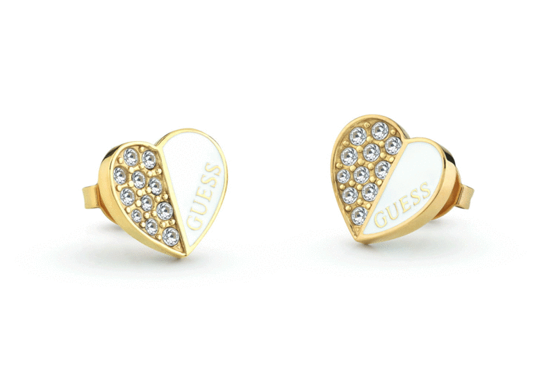 “Lovely Guess” Earrings JUBE03048JWYGWHT/U