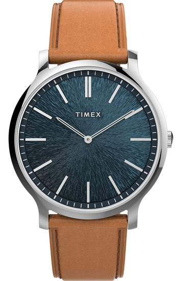 TIMEX CITY GALLERY LEATHER WATCH 40MM TW2V43400