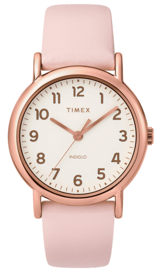 TIMEX Weekender 38mm 2-Piece Quick-Release Leather Strap Watch TW2T30900