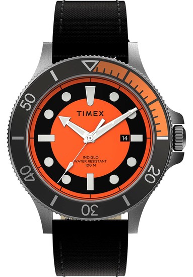 TIMEX Allied® Coastline 43mm Fabric Strap Watch TW2U10700