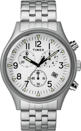 TIMEX MK1 Steel Chronograph 42mm Stainless Steel Watch TW2R68900
