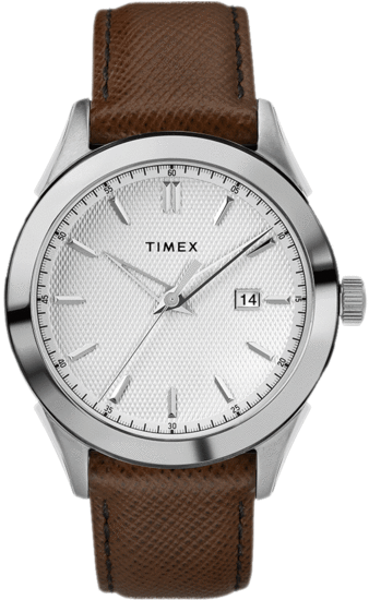 TIMEX Torrington 40mm Leather Strap Watch with Date TW2R90300