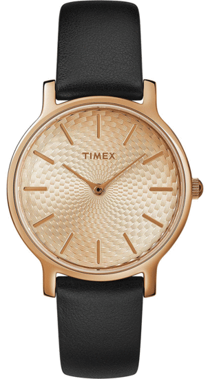 TIMEX Metropolitan 34mm Leather Strap Watch TW2R91700