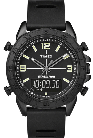 TIMEX Expedition Pioneer Combo 41mm Quick-Release Silicone Strap Watch TW4B17000