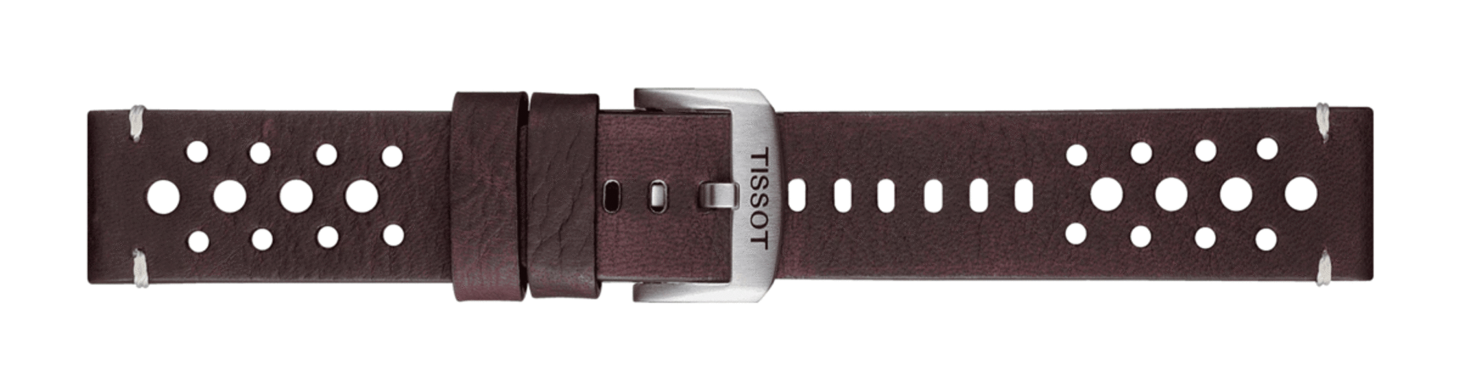 TISSOT T852.046.777 OFFICIAL BROWN LEATHER STRAP LUGS 22 MM