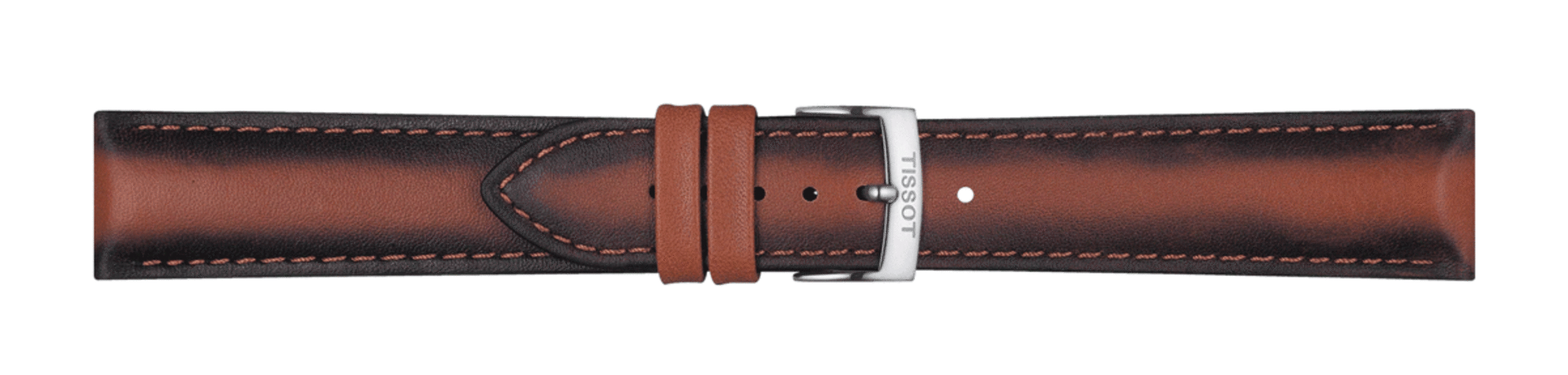 TISSOT T852.046.842 OFFICIAL BOWN LEATHER STRAP LUGS 20 MM