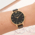 OLIVIA BURTON Big Dial Black And Gold Watch OB15BD55