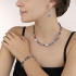Coeur de Lion GeoCUBE® Necklace sodalite & Haematite blue 4017/10-0700