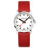 MONDAINE SIMPLY ELEGANT 36 mm red leather watch A400.30351.11SBP