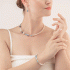 Coeur de Lion GeoCUBE® Precious Fusion Pearls necklace aqua blue 5086/10-0737
