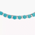 Fossil All Stacked Up Reconstituted Turquoise Chain Beaded Bracelet JF04445040
